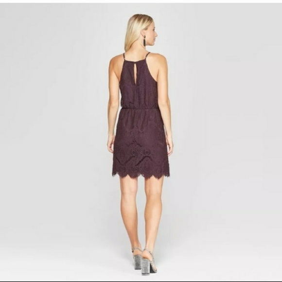 Xhilaration lace dark purple dress - Picture 2 of 7
